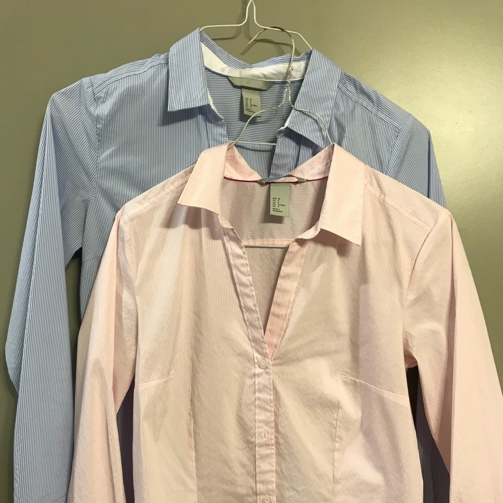 Pinstripe. $12 each or 2 for $20, runs small
